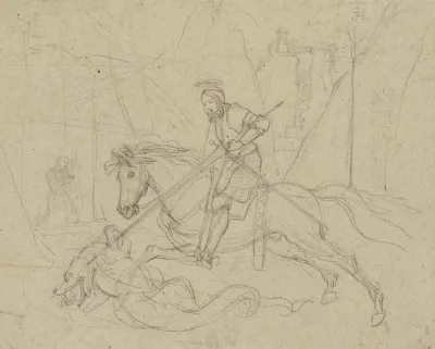 Der Heilige Georg Den Drachen Totend