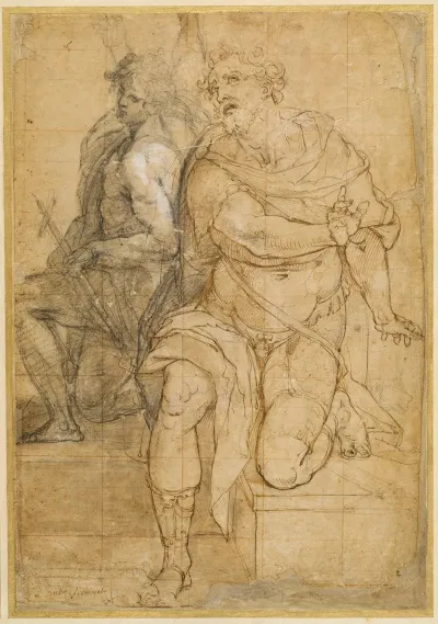 Der Heilige Nabor Und Der Jugendliche Johannes Der Taufer