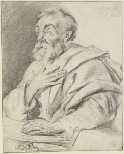 Der Heilige Petrus In Einem Buche Lesend