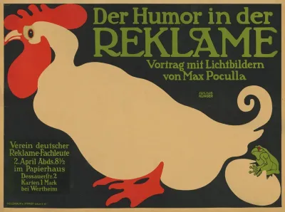 Der Humor In Der Reklame Vortrag Von Max Poculla