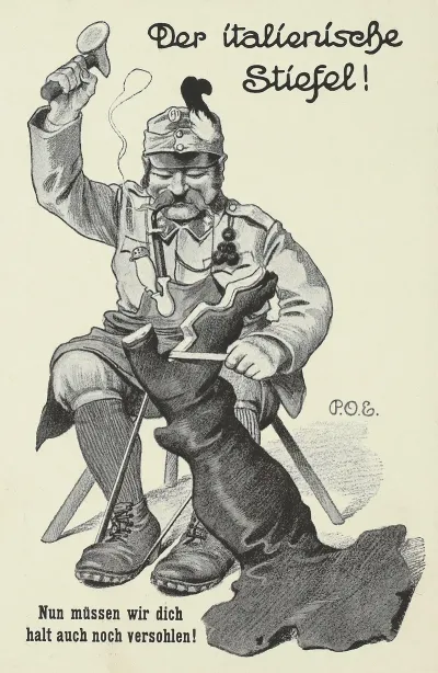 Der Italienische Stiefel Nun Mussen Wir Dich Halt Auch Noch Versohlen