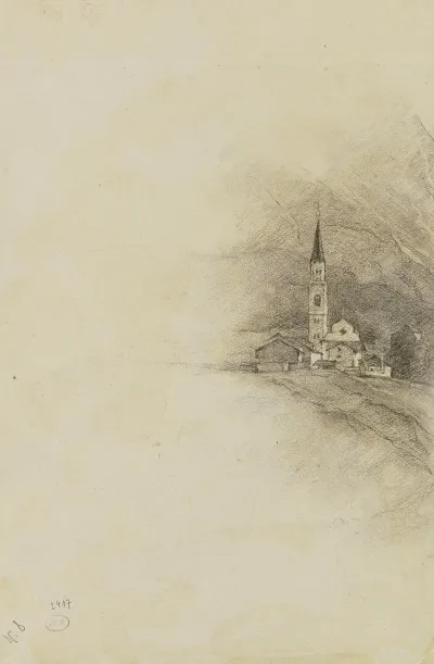 Der Kirchturm Von Cortina Dampezzo