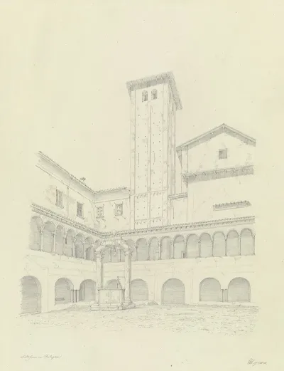 Der Kreuzgang Von S Stefano In Bologna