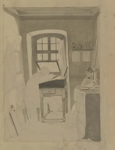 Der Kunstler Bei Der Arbeit