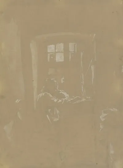 Der Kupferstecher Eissenhardt In Seinem Atelier