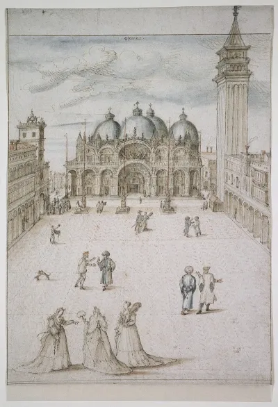 Der Markusplatz In Venedig
