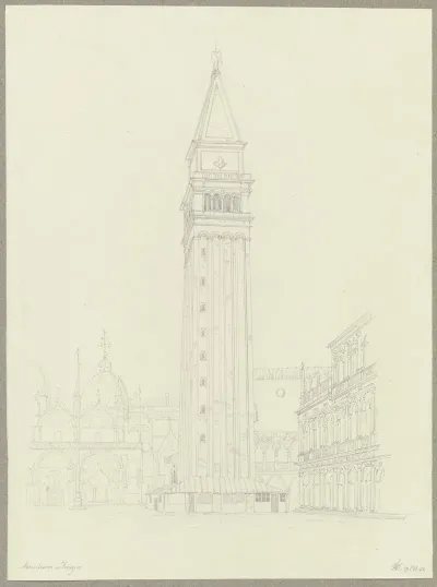 Der Markusturm In Venedig