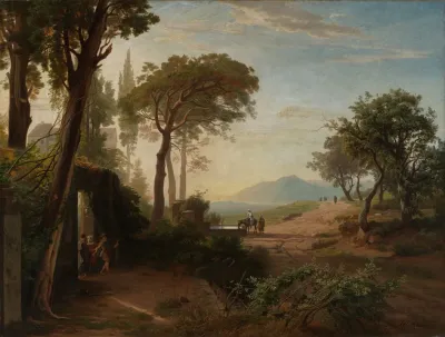Der Morgen Der Auszug Des Wanderers Nach Jericho