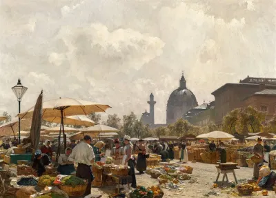 Der Naschmarkt In Wien