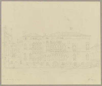 Der Palazzo Ca Doro Am Canale Grande In Venedig