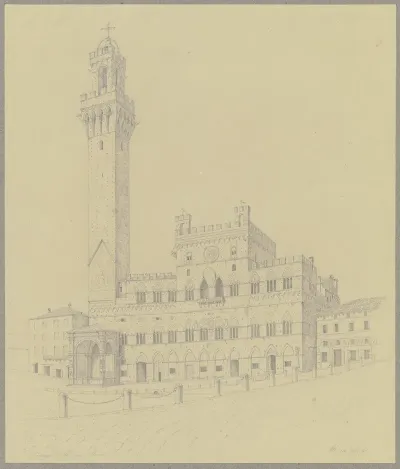 Der Palazzo Pubblico In Siena
