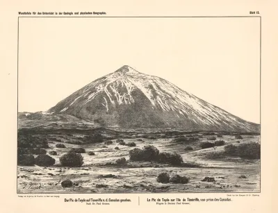 Der Pic De Teyde Auf Teneriffa V D Canadas Gesehen