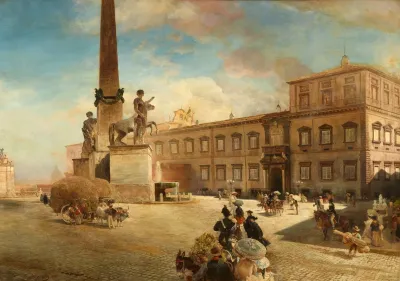 Der Quirinalspalast In Rom