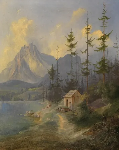 Der Sarstein Bei Alt Aussee