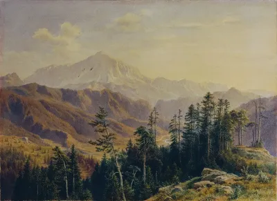 Der Schneeberg In Niederosterreich Von Gutenstein Aus Gesehen