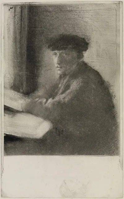 Der Stecher Joseph Tourny In Halber Figur