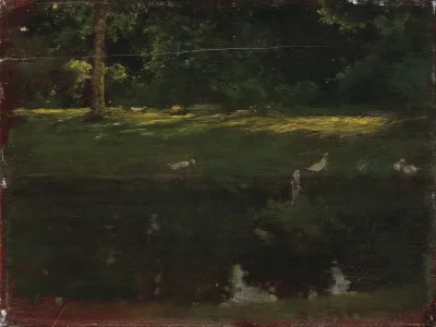Der Teich Im Bois De Boulogne