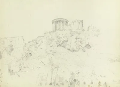 Der Tempel Der Vesta Und S Giorgio In Tivoli