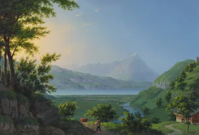 Der Thunersee Nach Dem Niesen