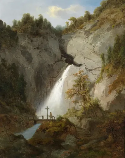 Der Wasserfall Beim Toten Weib Zwischen Murzsteg Und Frein