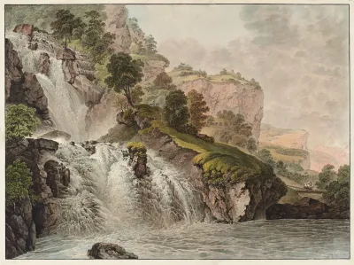 Derniere Cascade Du Reichenbach Dans La Vallee Doberhasli