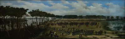 Desembarco Del Ejercito Argentino Frente A Las Trincheras De Curuzu