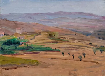 Desert Near Damascus From The Journey To Palestine