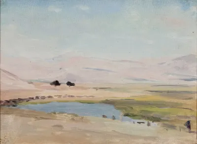 Desert Near The Dead Sea From The Journey To Palestine