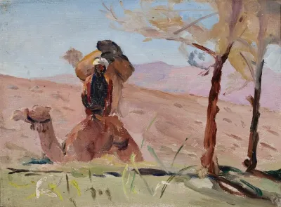 Desert Resting In Mount Lebanon From The Journey To Palestine
