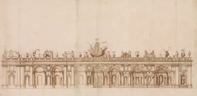 Design After A Fountain In The Villa Aldobrandini At Frascati