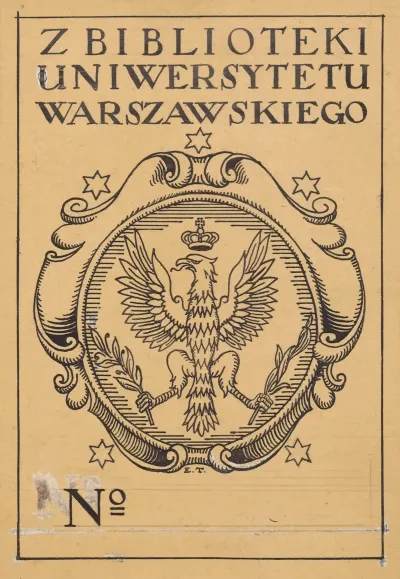 Design For A Bookplate Of The University Of Warsaw Library 11