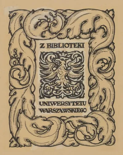 Design For A Bookplate Of The University Of Warsaw Library 14