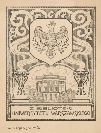 Design For A Bookplate Of The University Of Warsaw Library 17