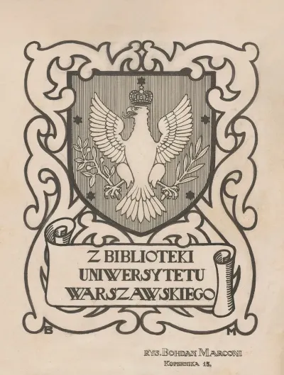 Design For A Bookplate Of The University Of Warsaw Library 7