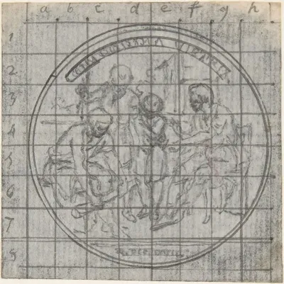 Design For A Box Lid Or Medal