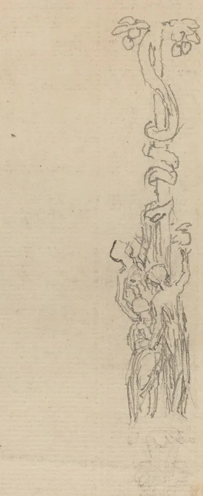 Design For A Candelabrum Representing The Three Graces Gathering The Apples Of Hesper