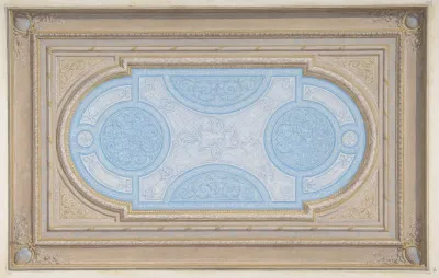 Design For A Ceiling Painted In Filagree Designs