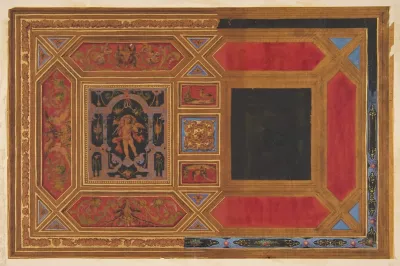 Design For A Ceiling Painted With Grotesque Motifs