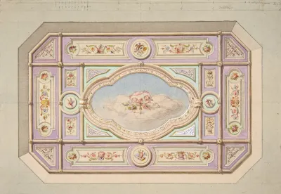 Design For A Ceiling With Putti