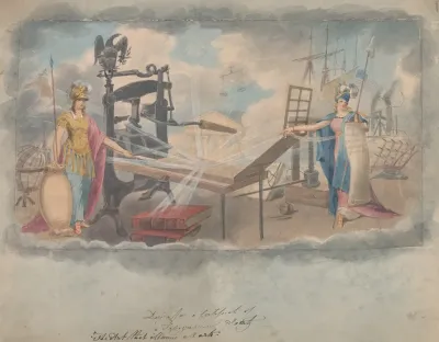 Design For A Certificate Of A Typographical Society
