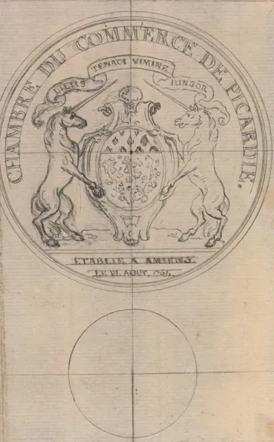 Design For A Coin Chambre De Commerce De Picardie