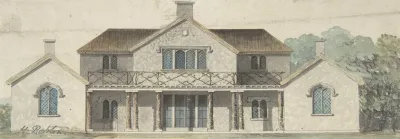 Design For A Cottage Ornee In The Tudoresque Style