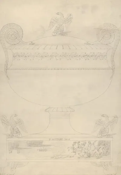 Design For A Covered Vase