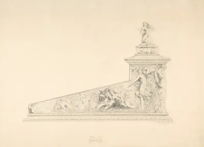 Design For A Desk With Decorations From A Midsummer Nights Dream