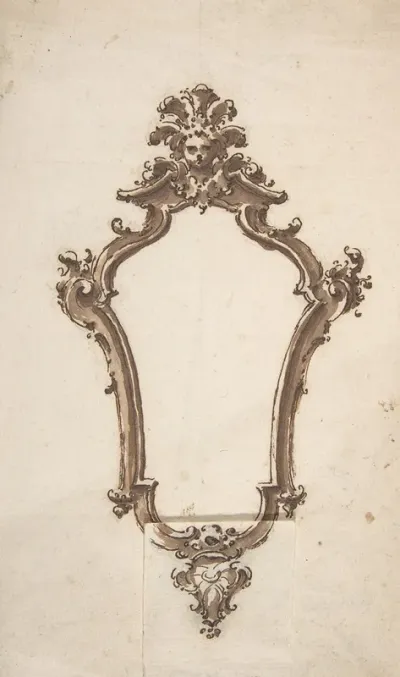 Design For A Frame In The Form Of A Cartouche