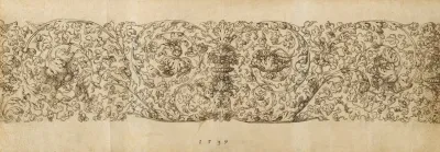 Design For A Frieze Of Grapevines