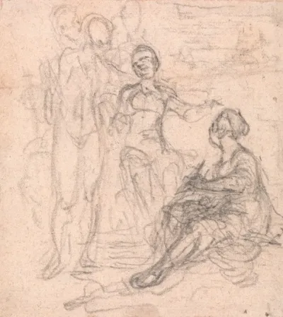 Design For A Frontispiece Group Of Allegorical Figures