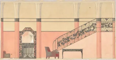 Design For A Hallway With Wrought Iron Details