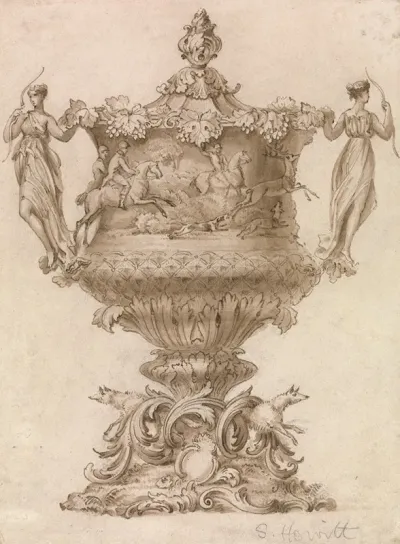 Design For A Hunting Trophy Or Loving Cup
