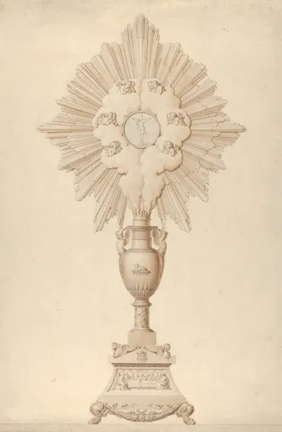 Design For A Monstrance Presented To The City Of Trieste By King Louis Xviii